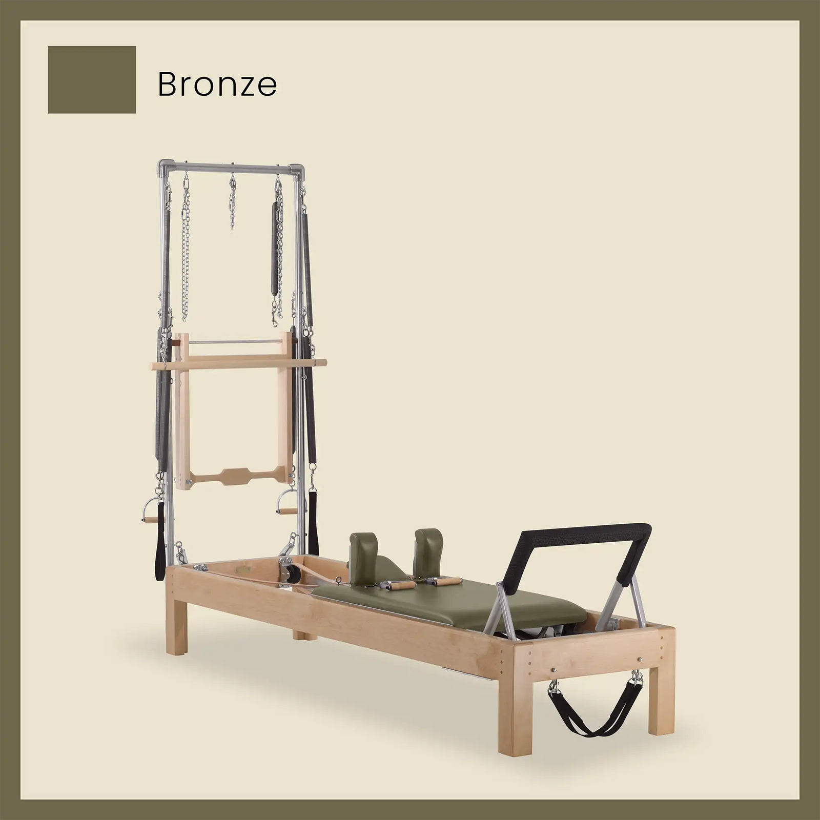 메이플 우드 필라테스 리포머 캐딜락 콤보 – 하프 캐딜락 컨버전 / 레이즈드 베드
